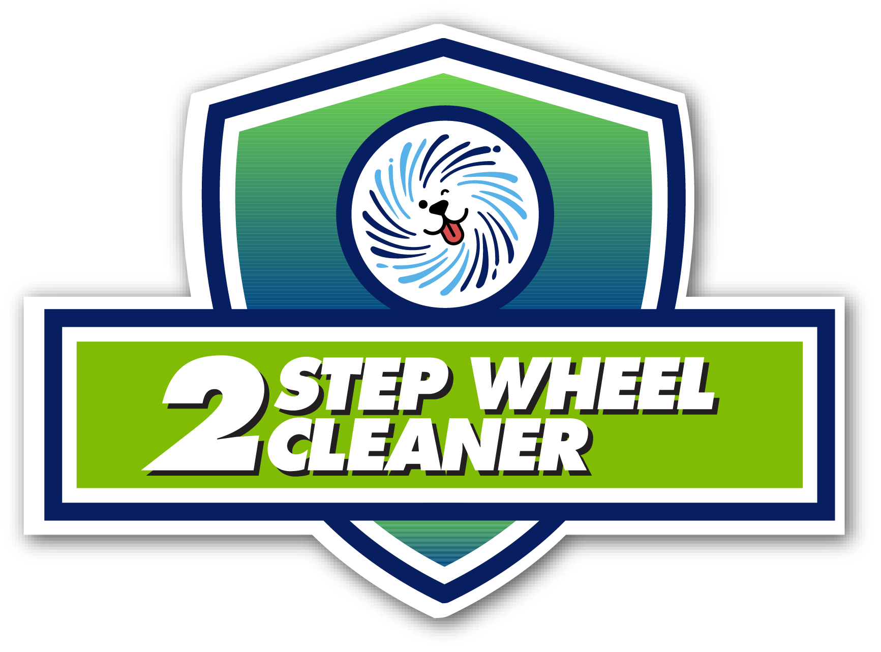 2 step wheel cleaner icon
